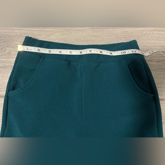 SHEIN PETITE Women’s Green Slant Pocket Skinny Pants, Size XXS - Picture 5 of 9